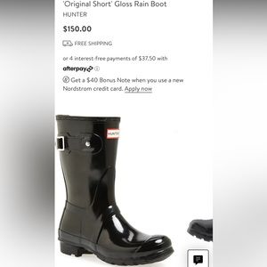 Hunter rainboots